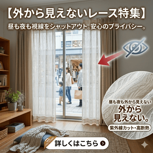 外から見えないレース特集