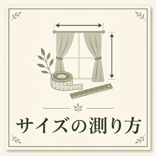 カーテンサイズの測り方