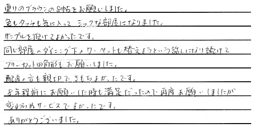 お客さまの声 静岡県駿河市 I・K様