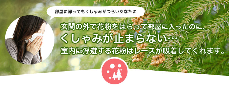 家の中の花粉症対策グッズ