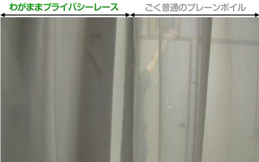 夜のわがままプライバシーレースと普通のボイルレースの比較