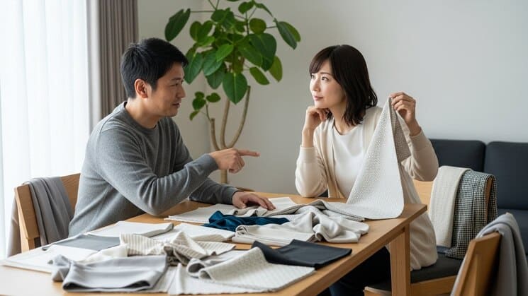 好きなデザインからカーテンを探すイメージ